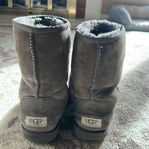 Gray mini ugh boots